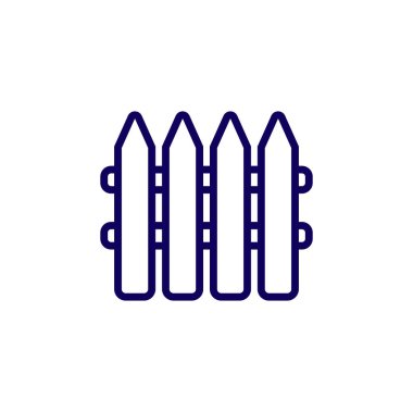 kapalı bölge, çit vektör simgesi