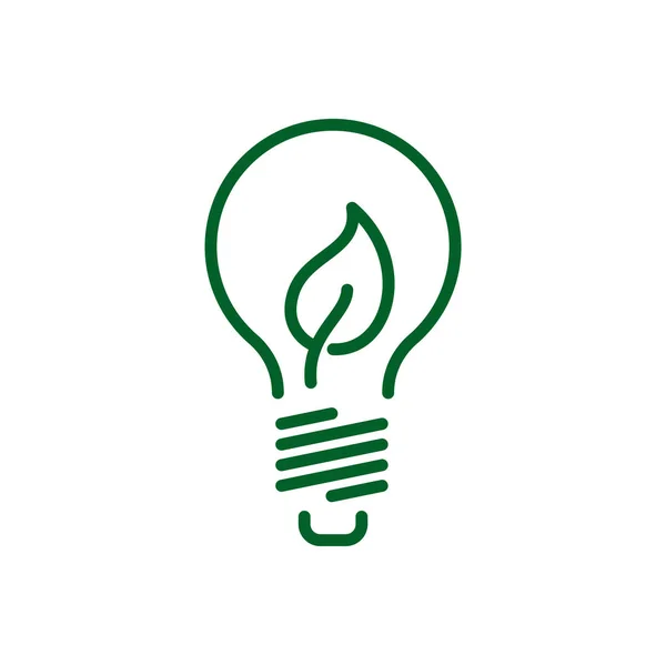 Energy Efficiency Green Energy Vector Icon — Stock Vector