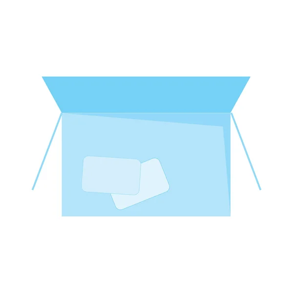 Icona Vettoriale Blue Box — Vettoriale Stock