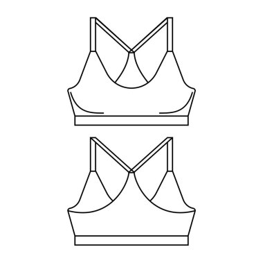 Spor sutyen vektör simgeler