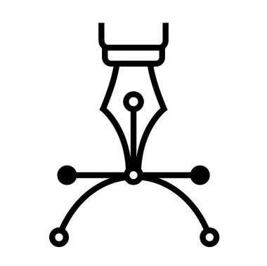 Bezier eğrileri vektör simgeleri ile kalem aracı