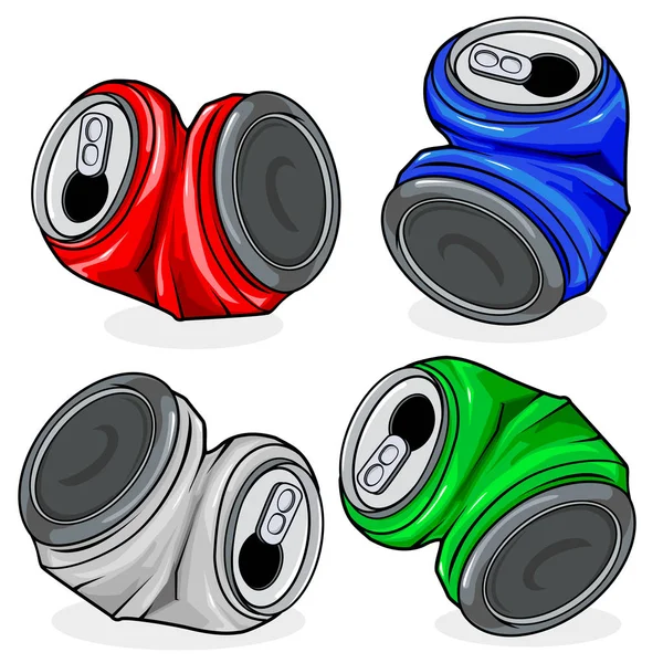 Crushed Soda Can Vector Art Stock Images Depositphotos
