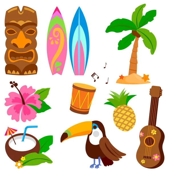 Hawaii vektör koleksiyonu