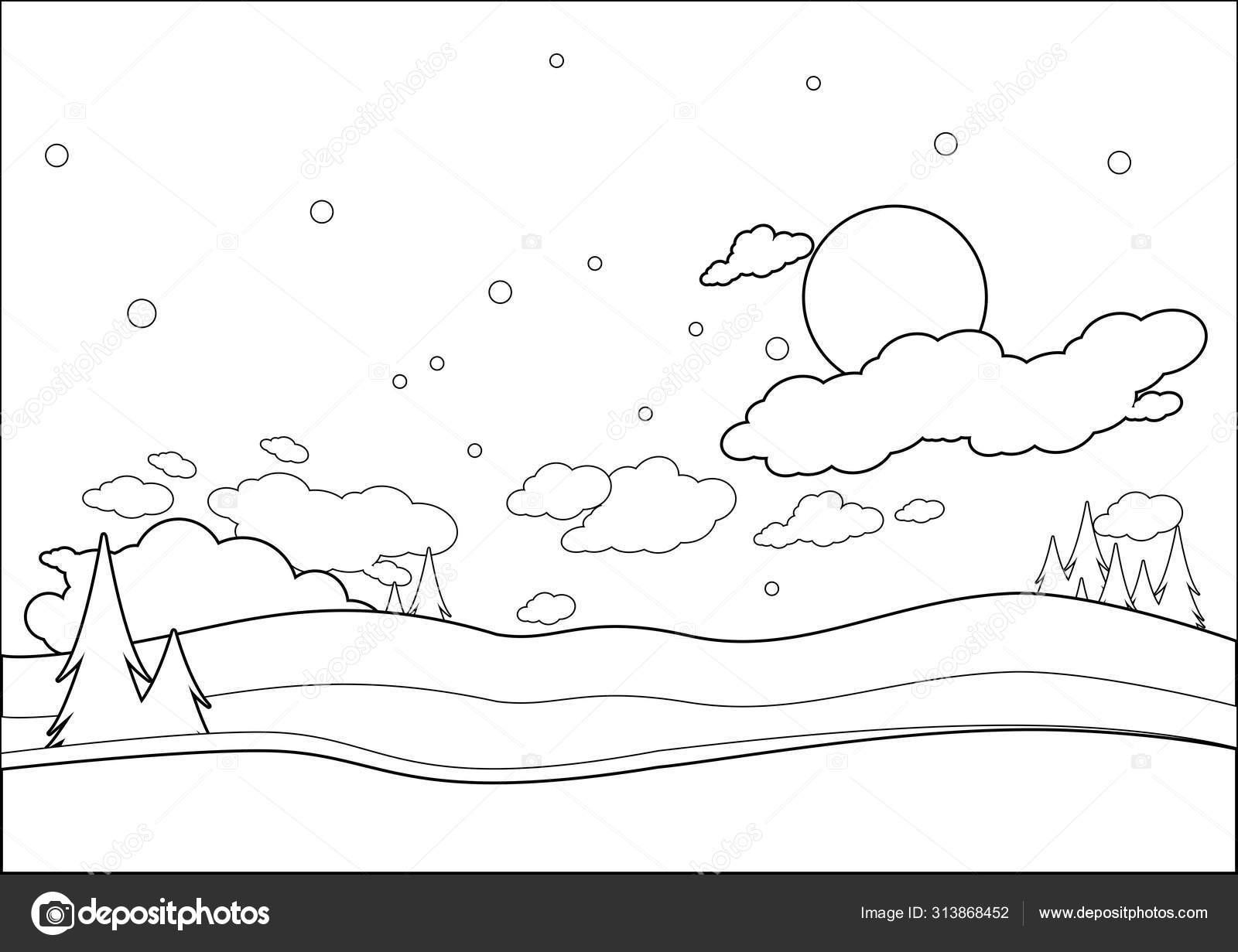 Winter Coloring Page Images – Browse 78,472 Stock Photos, Vectors