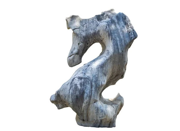 Beautiful Big Stone Garden Decoration Animal Shape Horse Shape Isolated — Stock Photo, Image