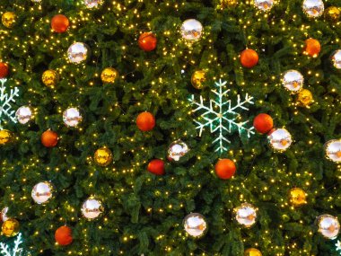 Arka plan dekorasyon Noel ağacı üzerinde.