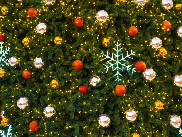 Hintergrund Der Dekoration Weihnachtsbaum — Stockfoto