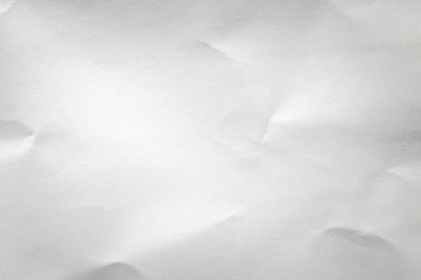 Kırışık beyaz kağıt.