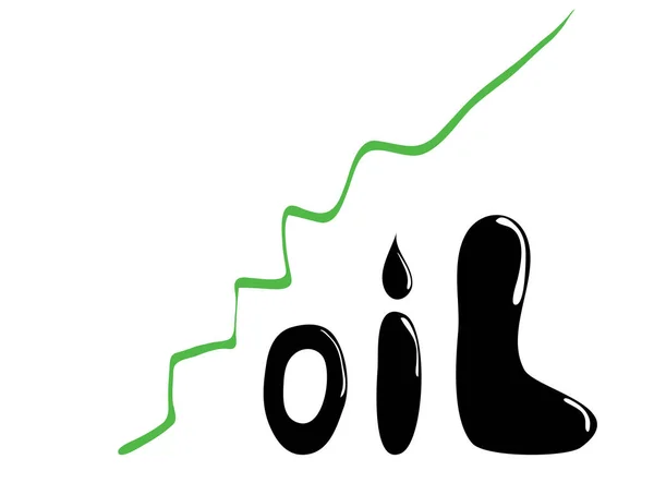 Зростання цін на нафту — стоковий вектор