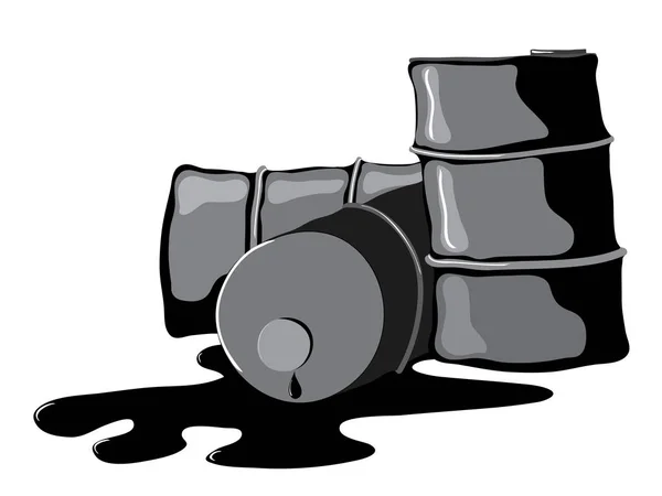 Składowanie odpadów ropy rafinacji — Wektor stockowy