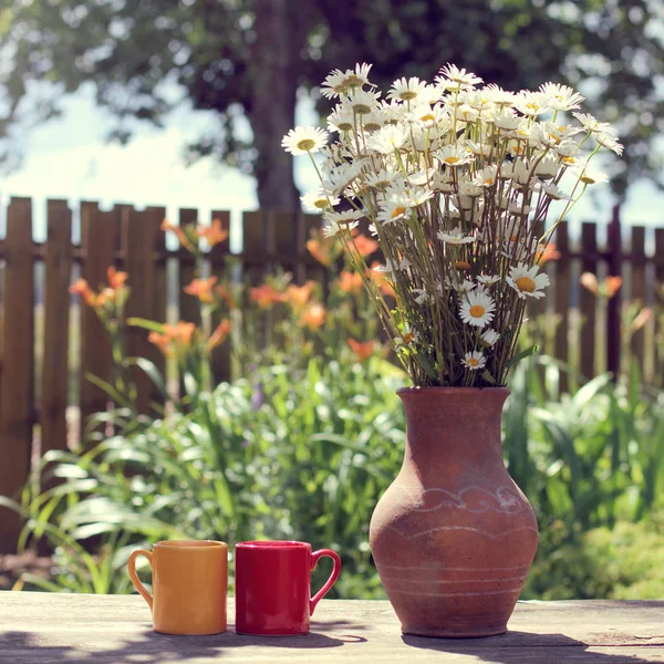 Pause café été chaud — Photo