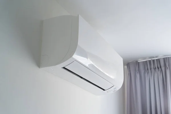 Air Conditioner Witte Muur Appartement Ruimte — Stockfoto