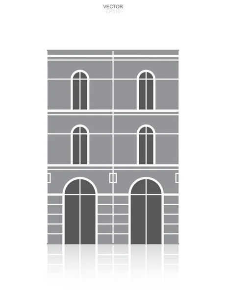 Budynek Mieszkalny Ikona Streszczenie Architektonicznych Znak Symbol Ilustracja Wektorowa — Wektor stockowy
