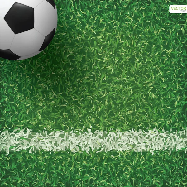 Futbol futbol topu futbol alan desen ve doku arka planda. Vektör çizim.