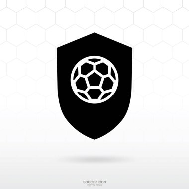Futbol logo simge. Futbol futbol spor işareti ve sembol şablon tasarımı. Vektör çizim.
