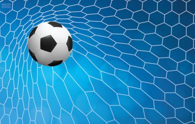 Hedef ve ışık ile net futbol futbol futbol topu futbol spor için bokeh arka plan bulanık. Vektör çizim.