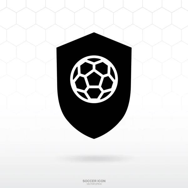 Icono Del Logo Fútbol Fútbol Fútbol Deporte Signo Símbolo Para — Vector de stock