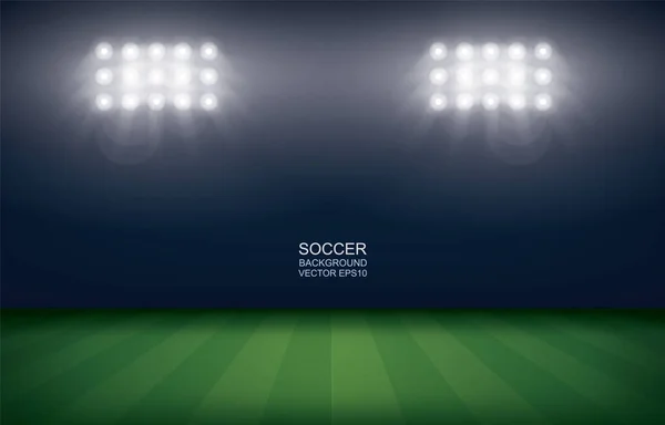 Terrain Football Terrain Football Fond Stade Illustration Vectorielle — Image vectorielle