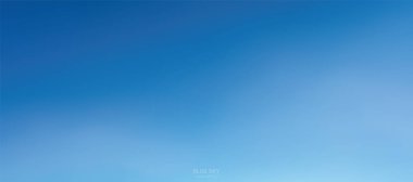 Arka plan mavi gökyüzü karşı yumuşak beyaz bulutlar. Soyut gökyüzü doğal arka plan için. Vektör çizim.