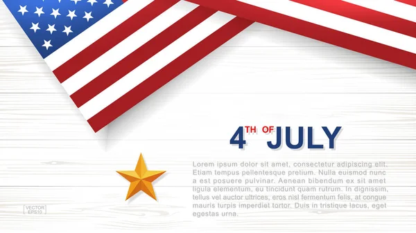 Julio Antecedentes Para Estados Unidos Estados Unidos América Día Independencia — Archivo Imágenes Vectoriales