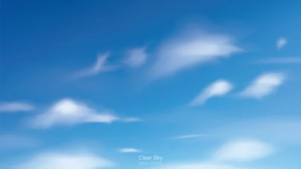 Fundo Azul Céu Com Nuvens Brancas Céu Abstrato Para Fundo —  Vetores de Stock