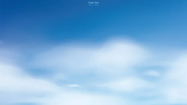 Fondo Cielo Azul Con Nubes Blancas Cielo Abstracto Para Fondo — Vector de stock