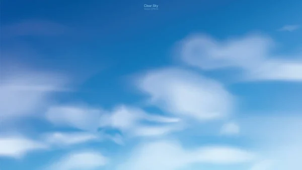 Fondo Cielo Azul Con Nubes Blancas Cielo Abstracto Para Fondo — Vector de stock