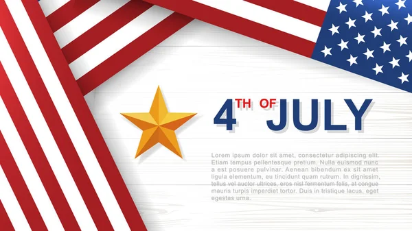 Julio Antecedentes Para Estados Unidos Estados Unidos América Día Independencia — Archivo Imágenes Vectoriales