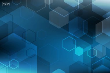 Mavi soyut teknolojik altyapı. Vektör çizim.