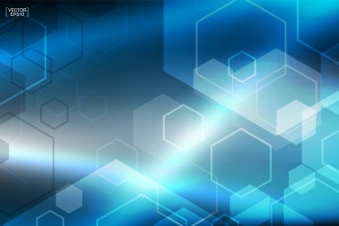 Mavi soyut teknolojik altyapı. Vektör çizim.