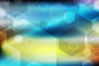 Soyut renkli teknolojik altyapı. Vektör çizim.