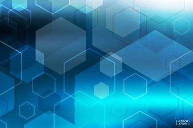 Mavi soyut teknolojik altyapı. Vektör çizim.