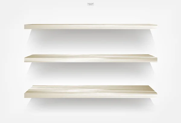 白色背景的空木架子与柔和的阴影 白色墙壁上的空木架子 矢量插图 — 图库矢量图片