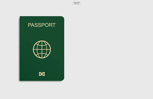 Passeport Isolé Sur Fond Blanc Illustration Vectorielle — Image vectorielle