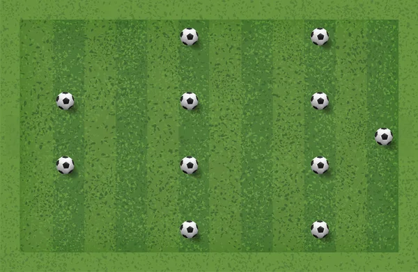 足球比赛战术 教练的布局位置 矢量插图 — 图库矢量图片