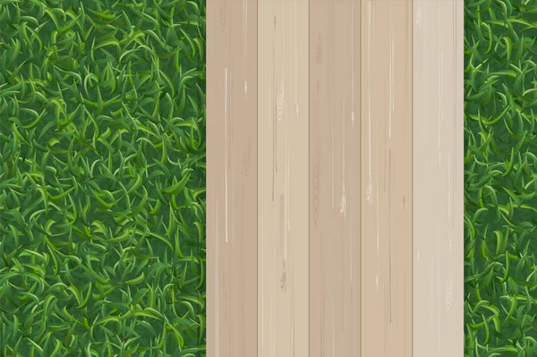 Зелена Текстура Трави Дерев Яний Візерунок Тла Векторні Ілюстрації — стоковий вектор