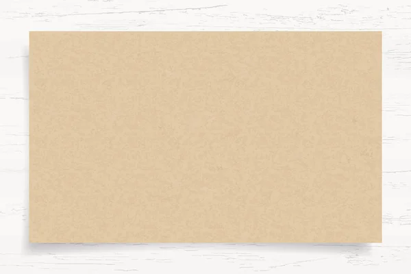Текстура Бумаги Коричневого Цвета Фоне Белого Дерева Векторная Иллюстрация — стоковый вектор
