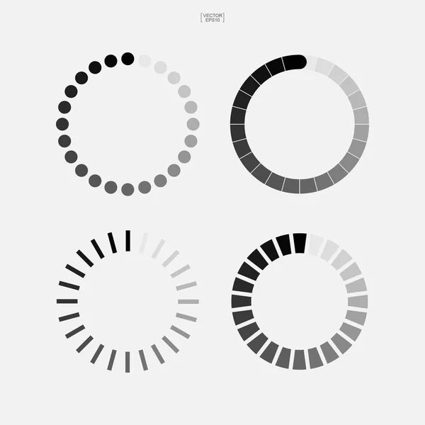 Loading Symbol Abstract Spinner Icon Web Design Vector Illustration — Stock Vector