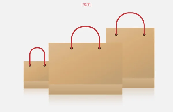 Set Shopping Bag White Background Vector Illustration — Stock Vector