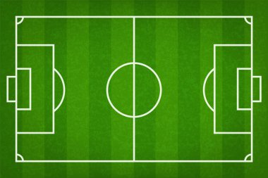 Futbol alanı veya futbol alan arka plan. Vektör yeşil mahkeme için futbol oyunu oluşturmak.
