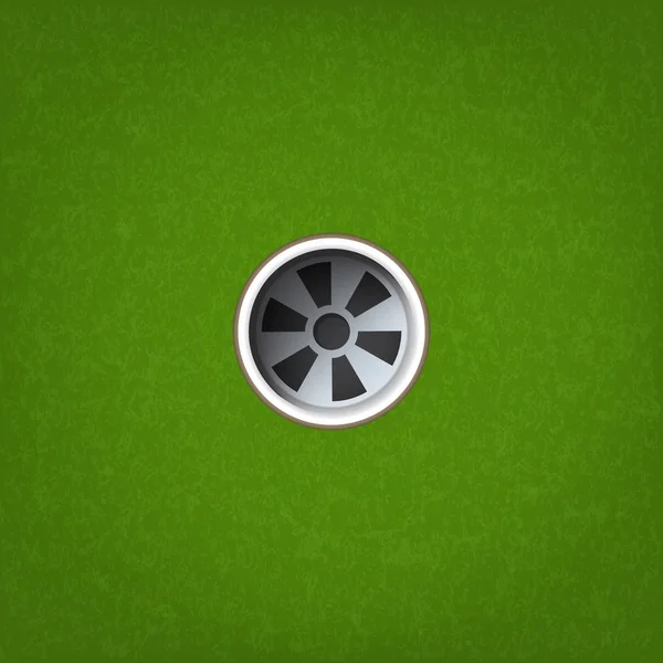 Τρύπα Του Γκολφ Στην Πράσινη Χλόη Υφή Φόντου Εικονογράφηση Διάνυσμα — Διανυσματικό Αρχείο