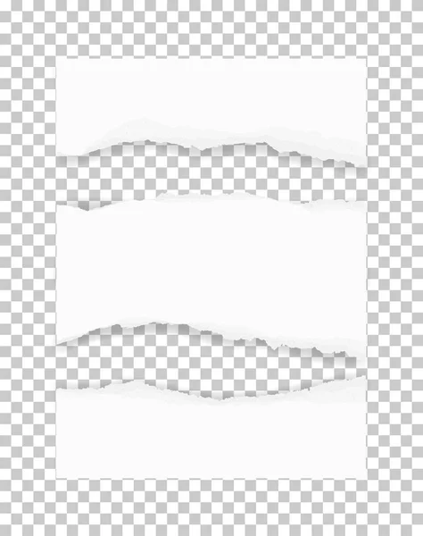 Zerrissene Papierstruktur Aufgerissene Papierränder Hintergrund Weißpapier Für Den Hintergrund Des — Stockvektor