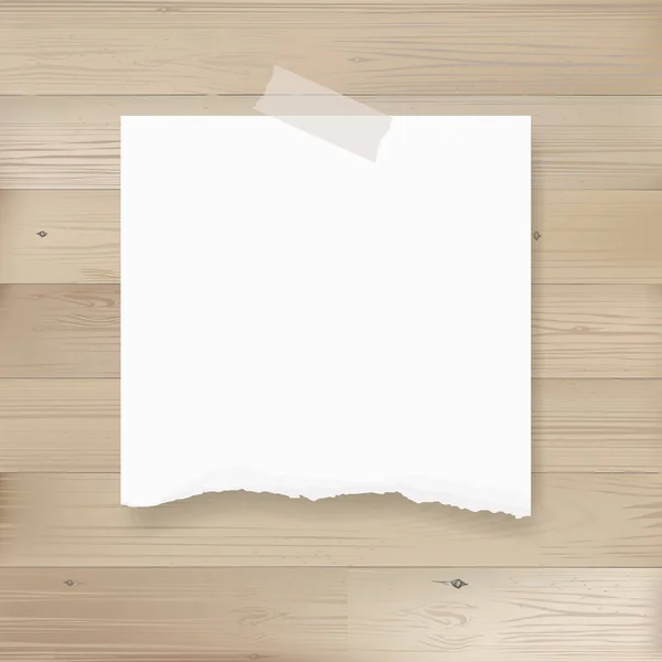 Kağıt Etiket Arka Plan Ağaç Doku Sökük Vektör Çizim — Stok Vektör