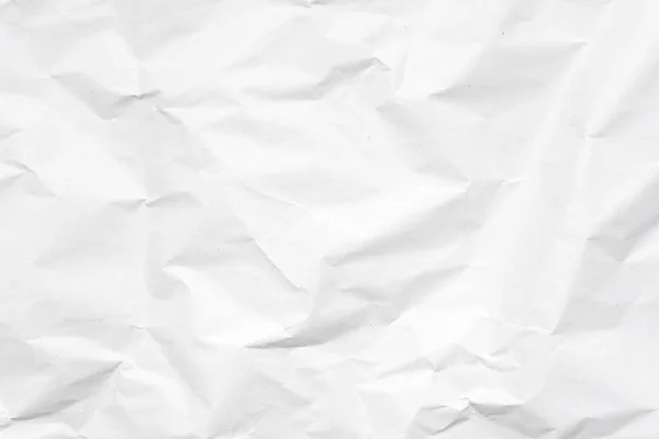 Bílá Zmačkaný Papír Textura Pro Pozadí — Stock fotografie