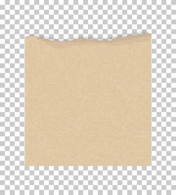 Yırtık kağıt kenarları arka plan için. Kahverengi kağıt dokusu üzerinde şeffaf arka plan sökük. Vektör çizim.