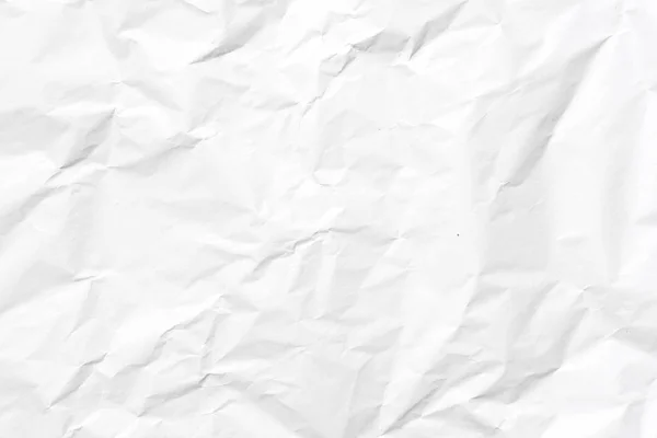 Wit Verfrommeld Papier Textuur Voor Achtergrond — Stockfoto