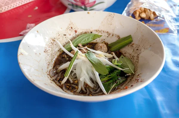 Noodle Traditional Thai Food Beef Noodles Braised Taste Delicious Thailand — Stock Photo, Image