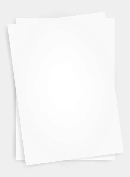 Λευκό Φύλλο Χαρτιού Για Επιχειρηματική Φόντο Εικονογράφηση Διάνυσμα — Διανυσματικό Αρχείο