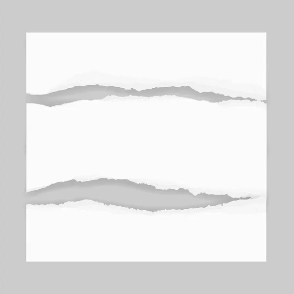 Zerrissene Papierkanten Für Den Hintergrund Zerrissene Papiertextur Hintergrund Mit Bereich — Stockvektor