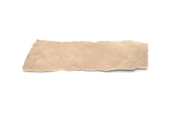 Ripped Vintage Paper Background Torn Brown Paper White Area Copy — Stock Photo, Image
